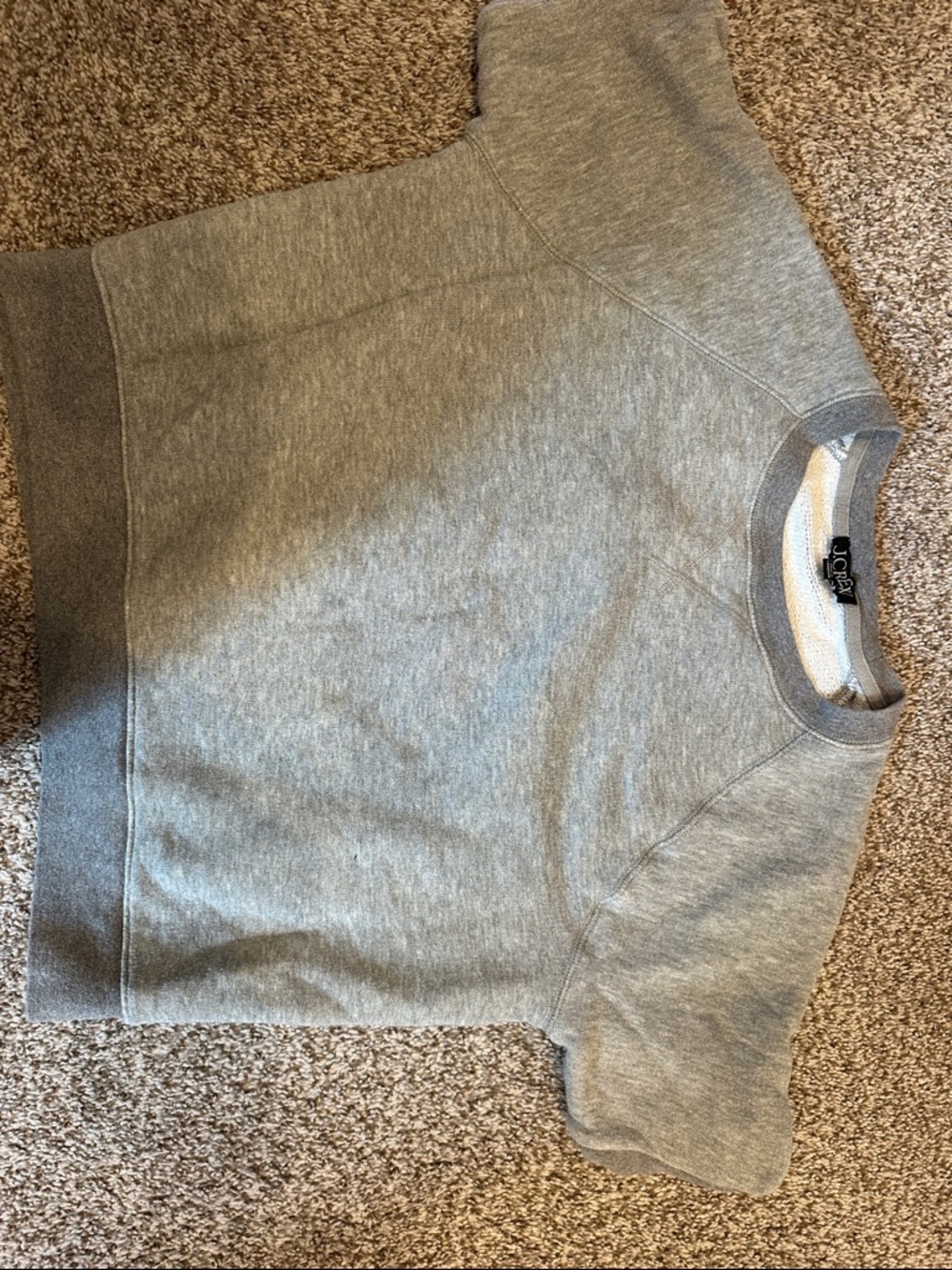 Short sleeved J. Crew size small grey sweatshirt